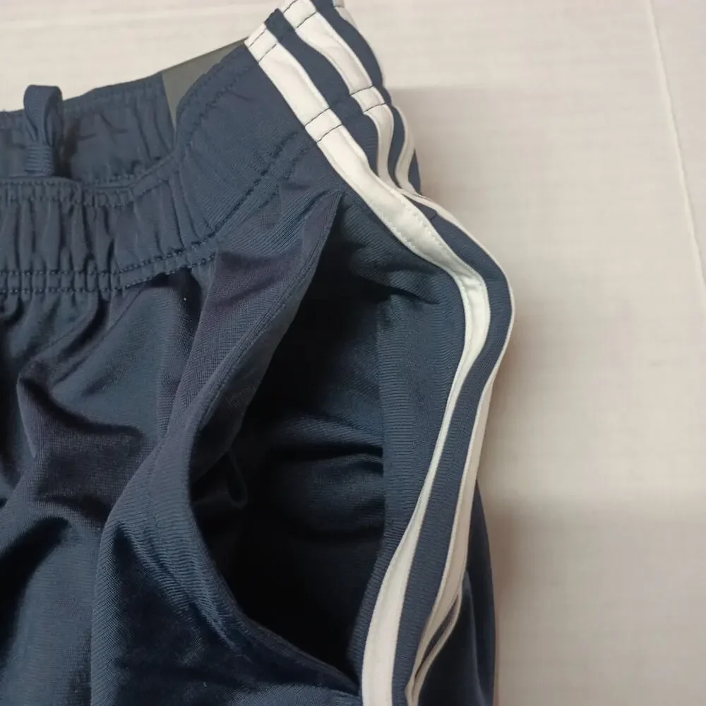 Adidas MultiSport‎ Joggers Men's M Navy Blue White Three Stripe Tricot H46106